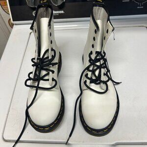 Doc Martens Women's 1460 White Leather Boots